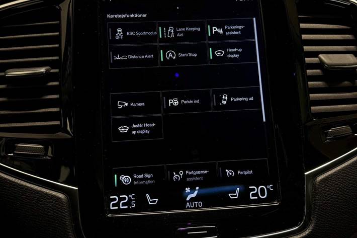 Grå Volvo XC90 fra 2017