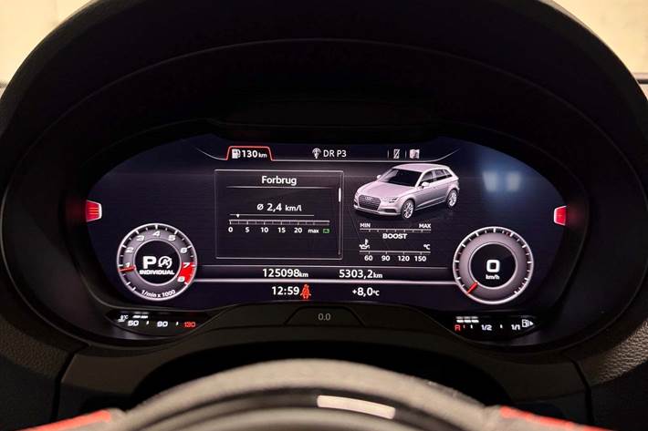 Sort Audi RS3 fra 2017