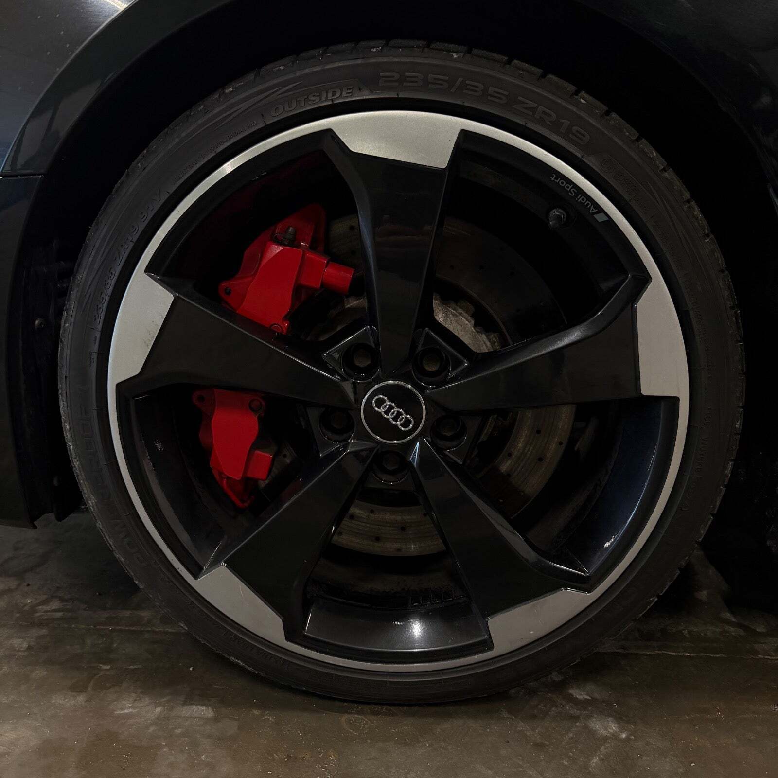 Sort Audi RS3 fra 2017