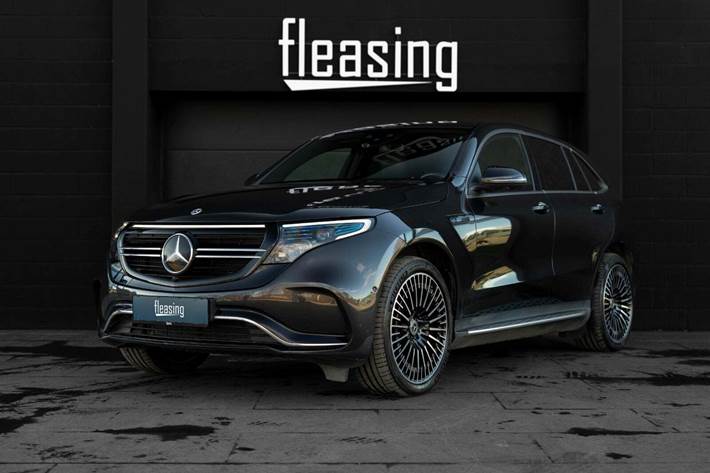 Grå Mercedes EQC400 fra 2020