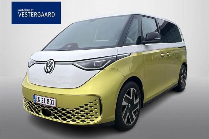 Gul VW ID.Buzz fra 2022 set udefra