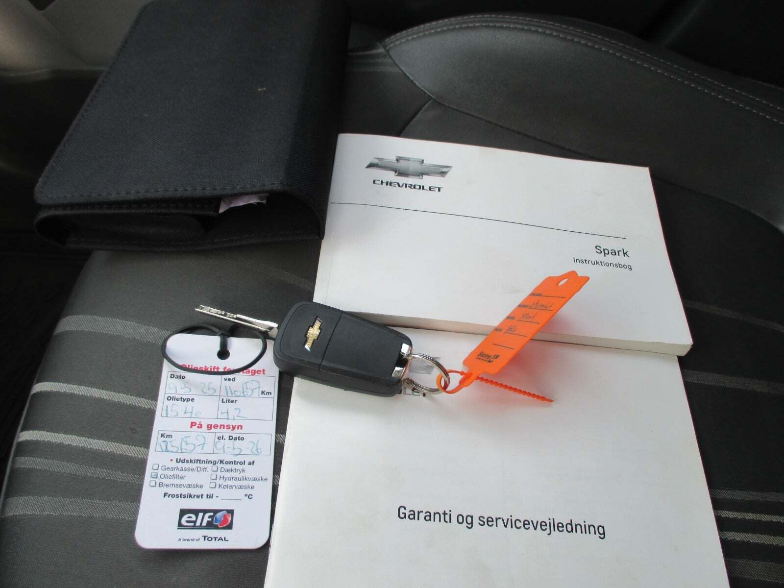 Blå Chevrolet Spark fra 2013