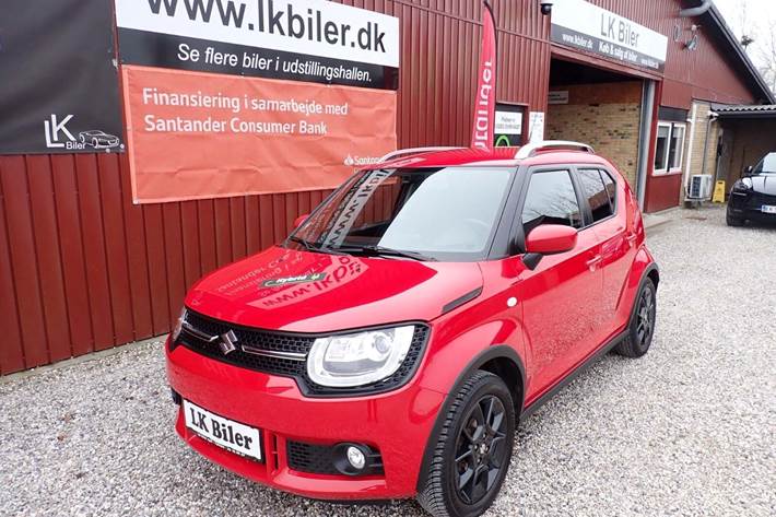 Rød Suzuki Ignis fra 2020 set udefra