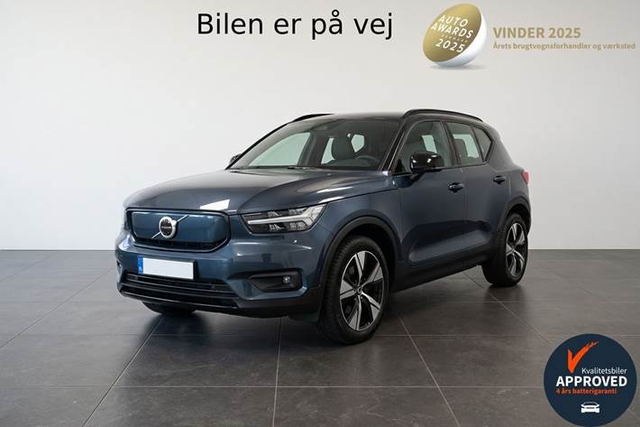 Grå Volvo XC40 fra 2021