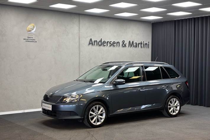 Grå Skoda Fabia fra 2016