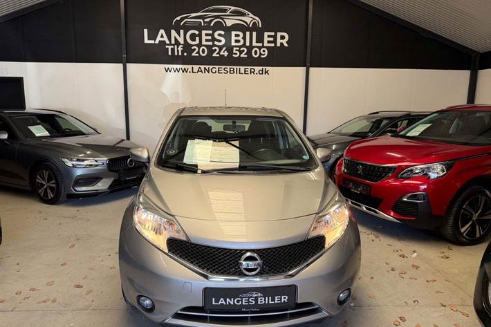 Grå Nissan Note fra 2014