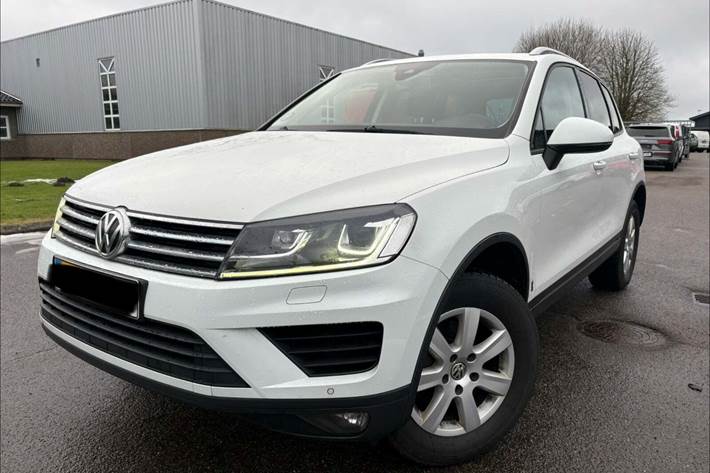 Hvid VW Touareg fra 2017