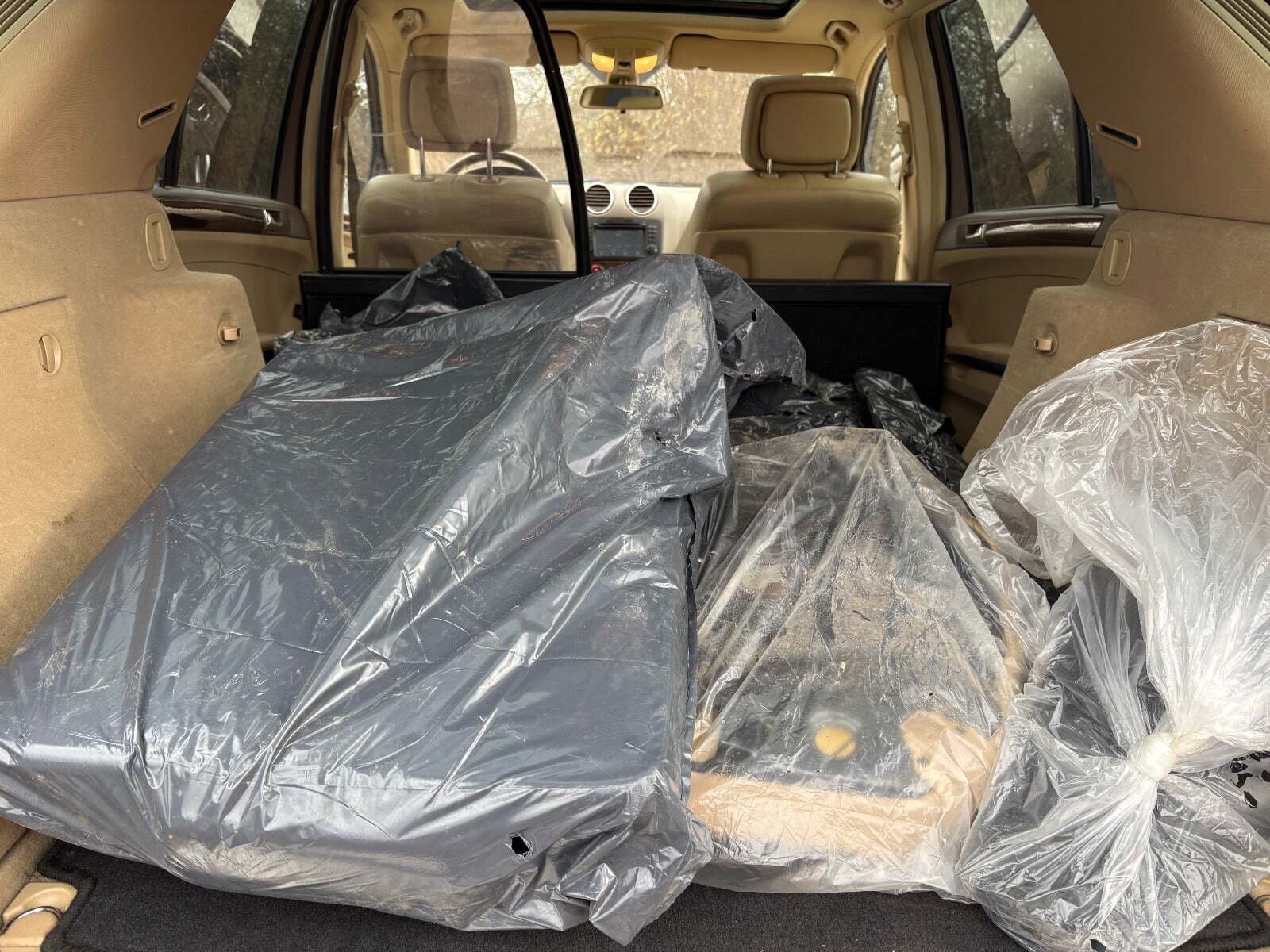 Gul Mercedes ML320 fra 2007