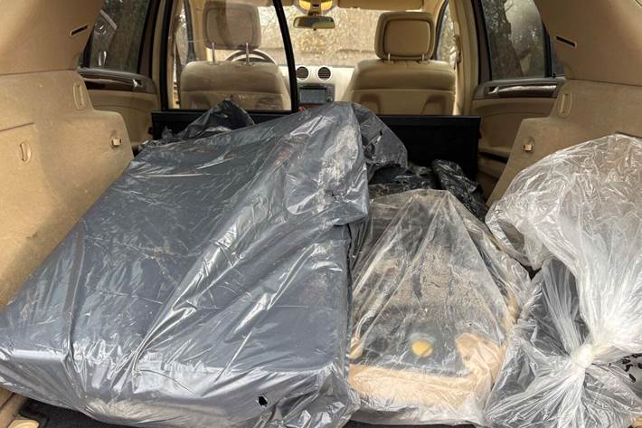 Gul Mercedes ML320 fra 2007