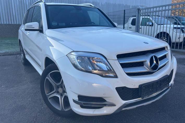 Hvid Mercedes GLK220 fra 2014