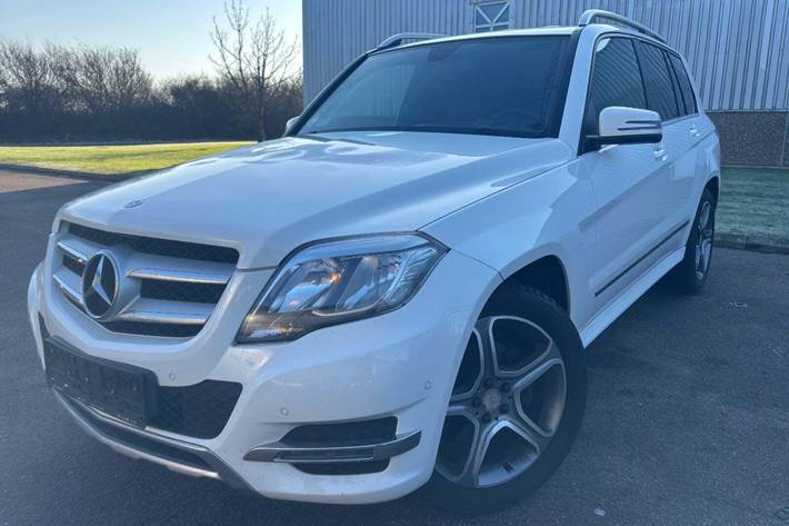 Hvid Mercedes GLK220 fra 2014