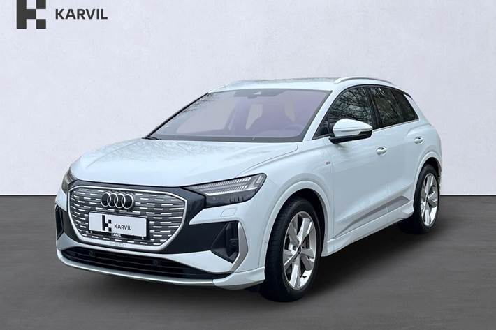 Hvid Audi Q4 e-tron fra 2024