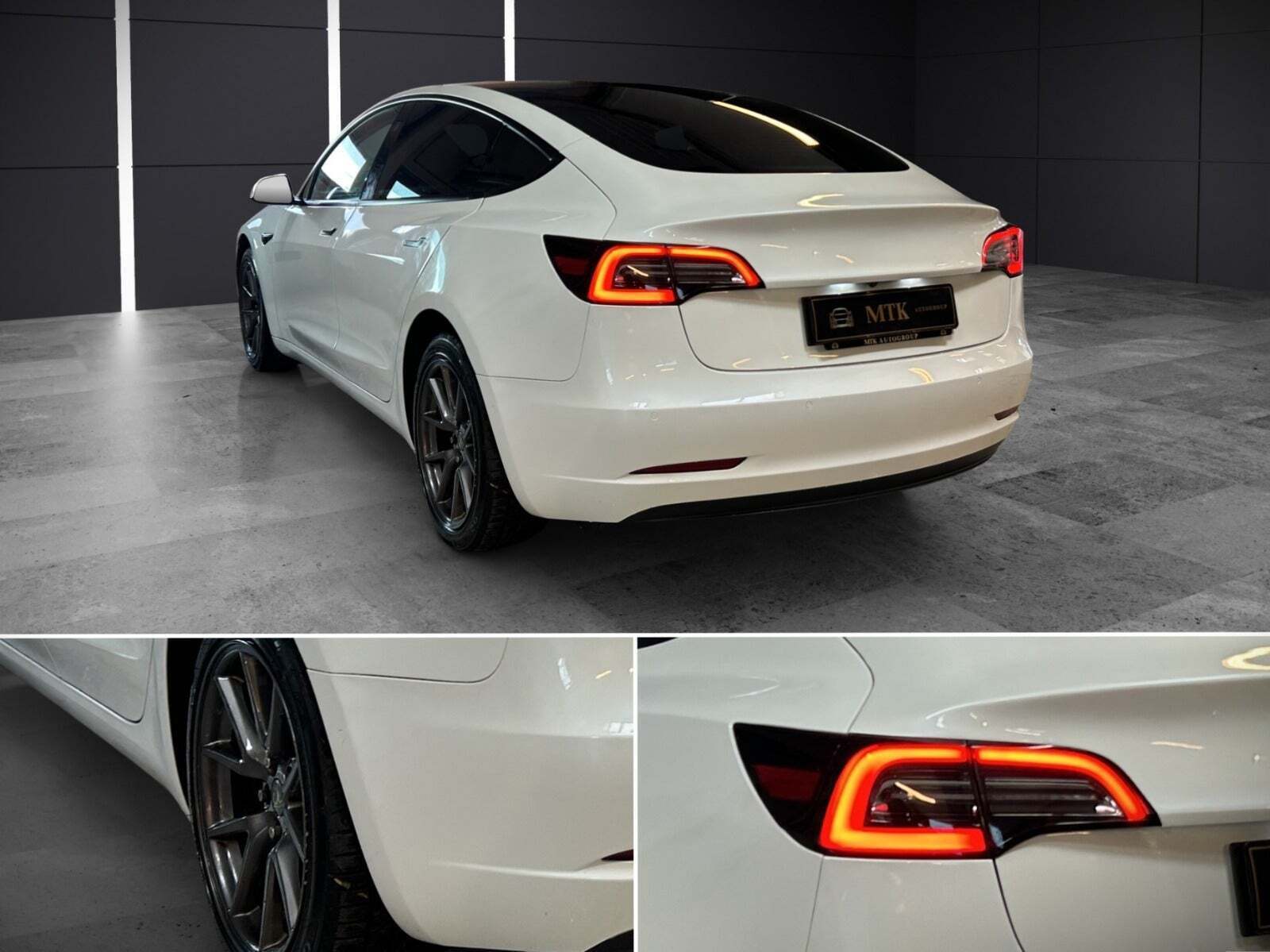 Hvid Tesla Model 3 fra 2021