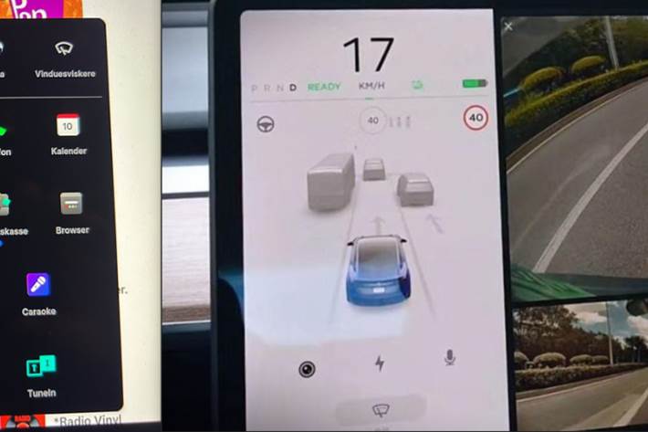 Hvid Tesla Model 3 fra 2021
