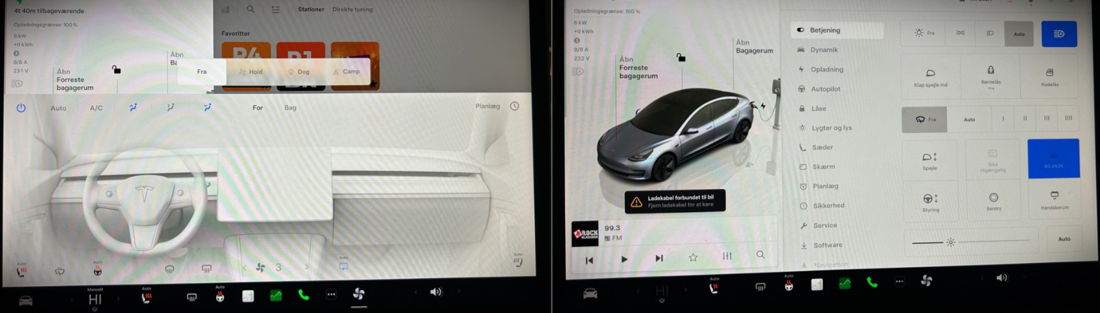 Hvid Tesla Model 3 fra 2021
