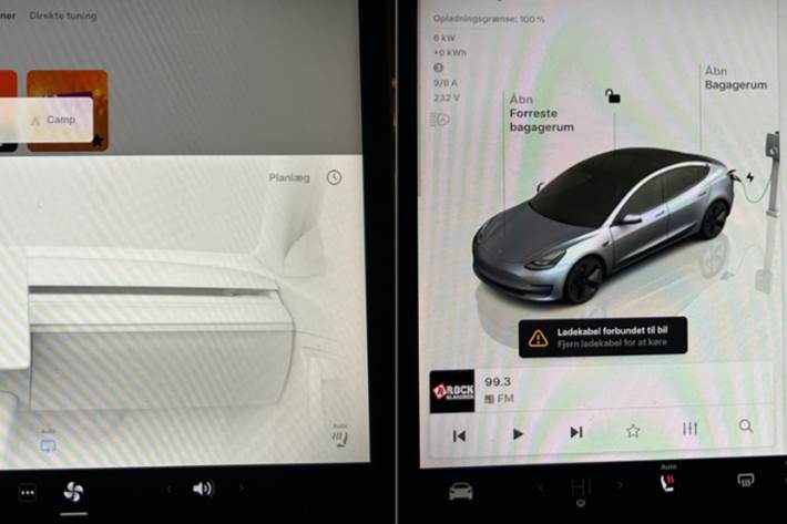 Hvid Tesla Model 3 fra 2021