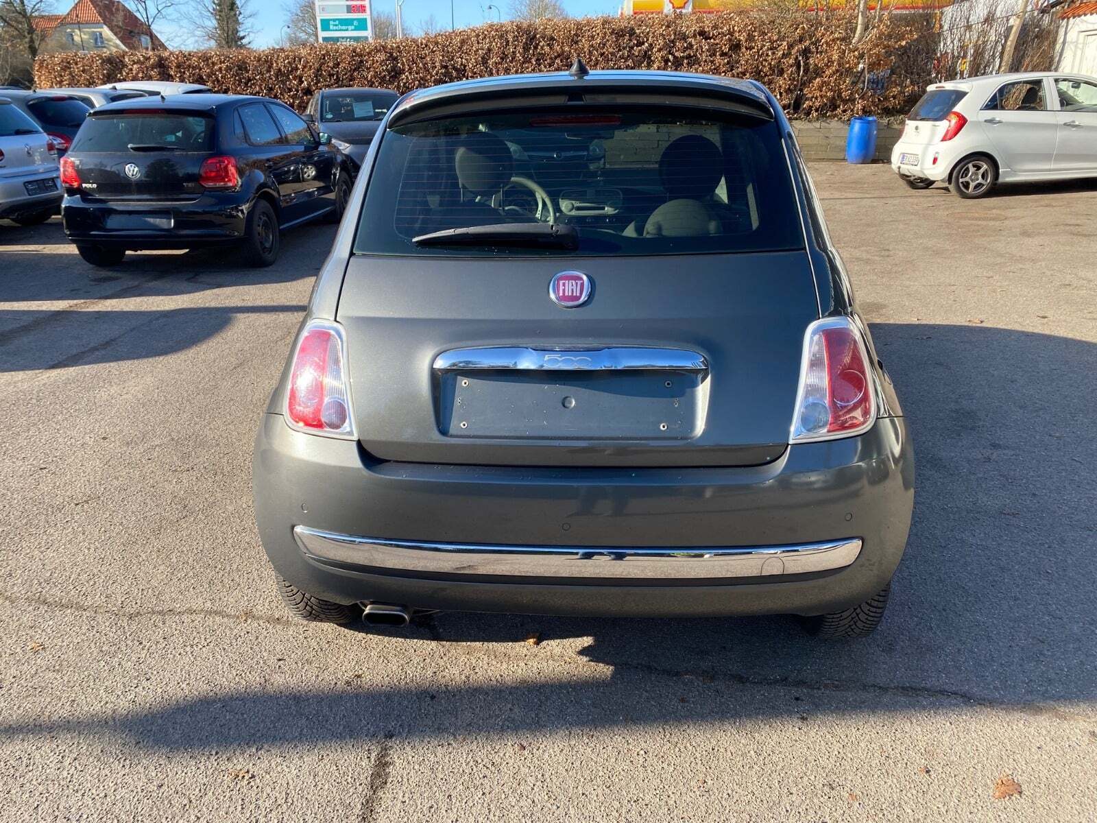 Grå Fiat 500 fra 2008