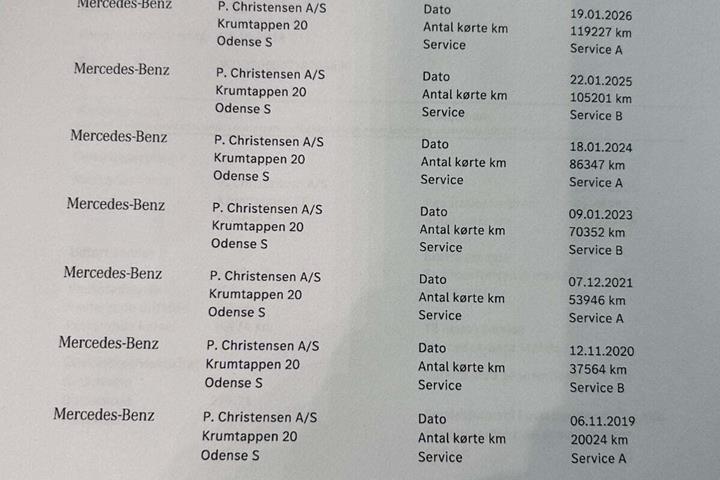 Sølv Mercedes C200 fra 2019