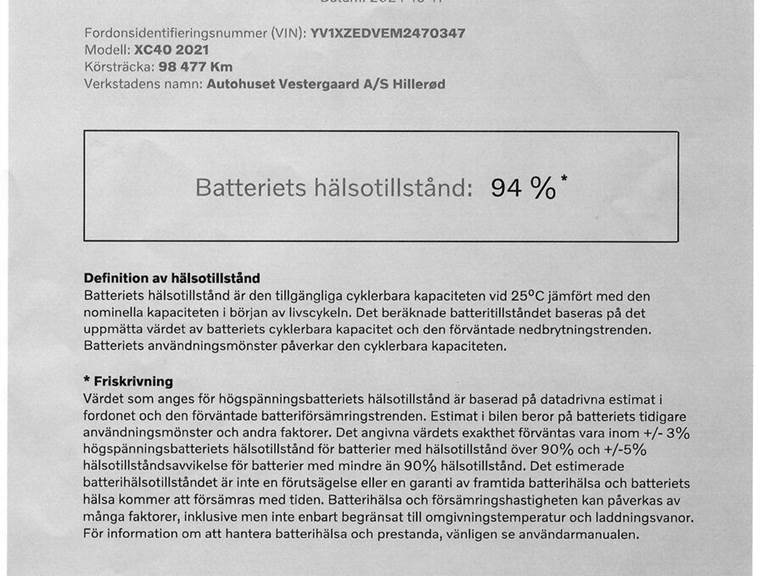 Volvo XC40 P8 ReCharge Twin R-Design