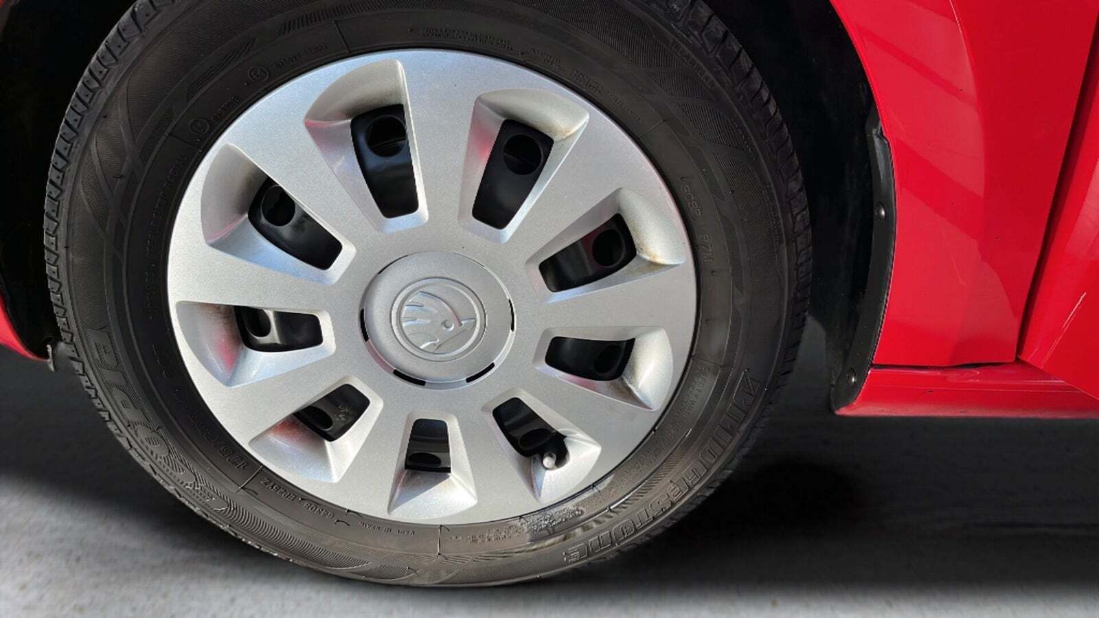 Rød Skoda Citigo fra 2017