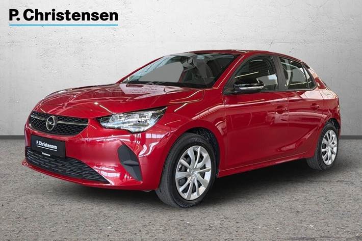 Rød Opel Corsa-e fra 2023