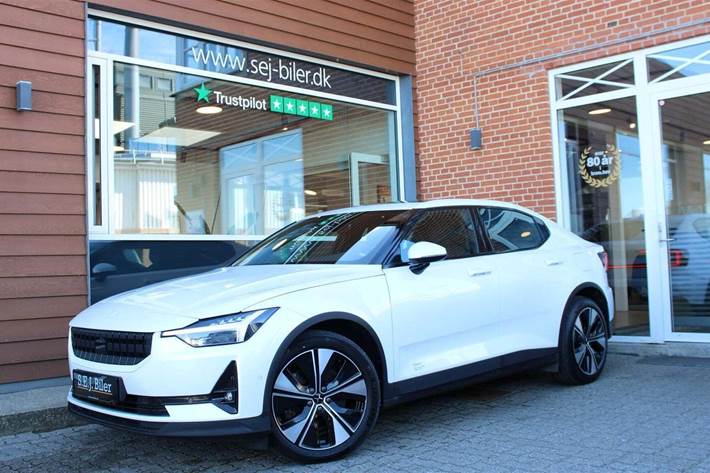 Hvid Polestar 2 fra 2023