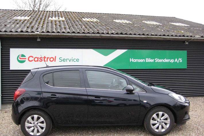 Blå Opel Corsa fra 2019