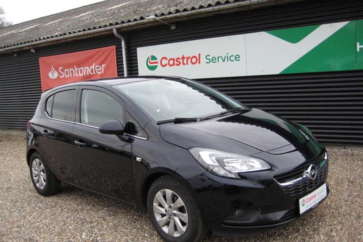Blå Opel Corsa fra 2019