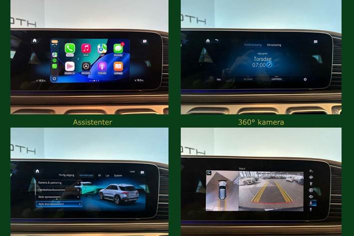 Blå Mercedes GLE350 de fra 2022