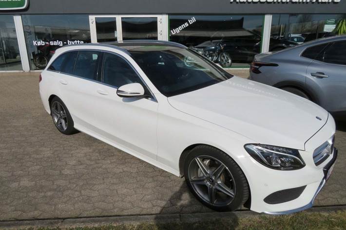 Hvid Mercedes C220 d fra 2017