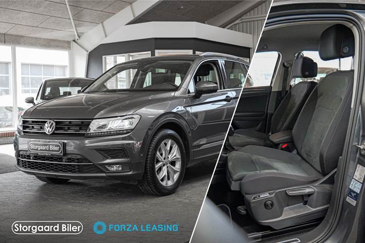 Grå VW Tiguan fra 2019