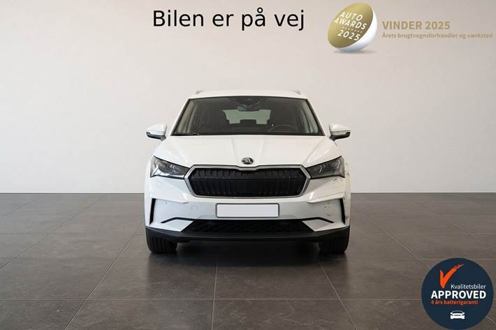 Hvid Skoda Enyaq fra 2022