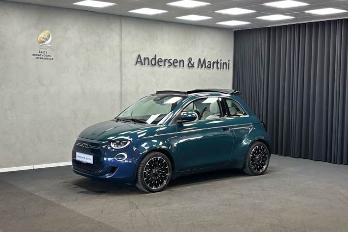 Grøn Fiat 500e fra 2022