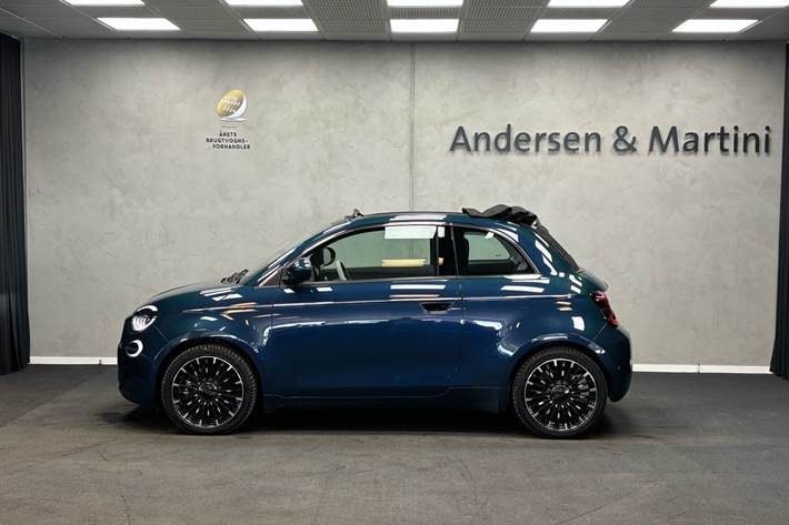 Grøn Fiat 500e fra 2022