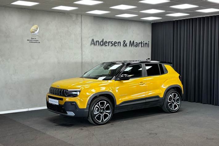 Gul Jeep Avenger fra 2023