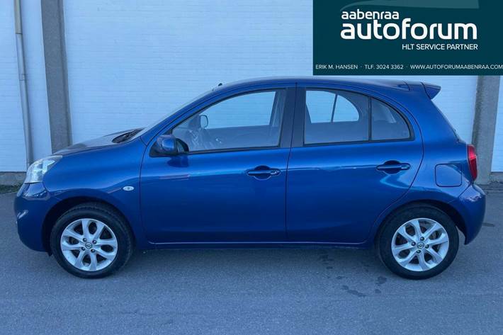 Blå Nissan Micra fra 2017