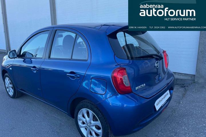 Blå Nissan Micra fra 2017