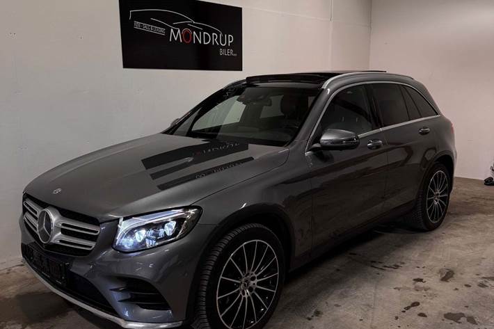 Grå Mercedes GLC350 d fra 2017