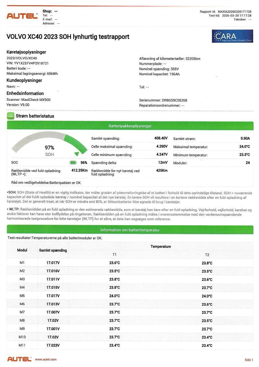 Volvo XC40 P6 ReCharge Core