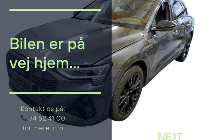 Grå Audi e-tron fra 2023 set udefra