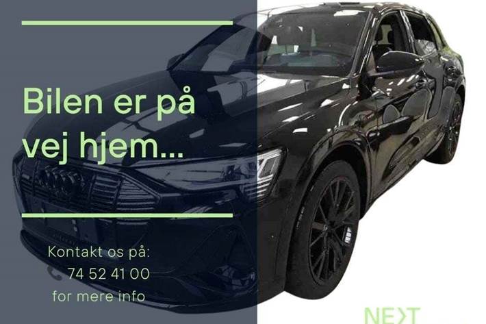 Sort Audi e-tron fra 2022 set udefra