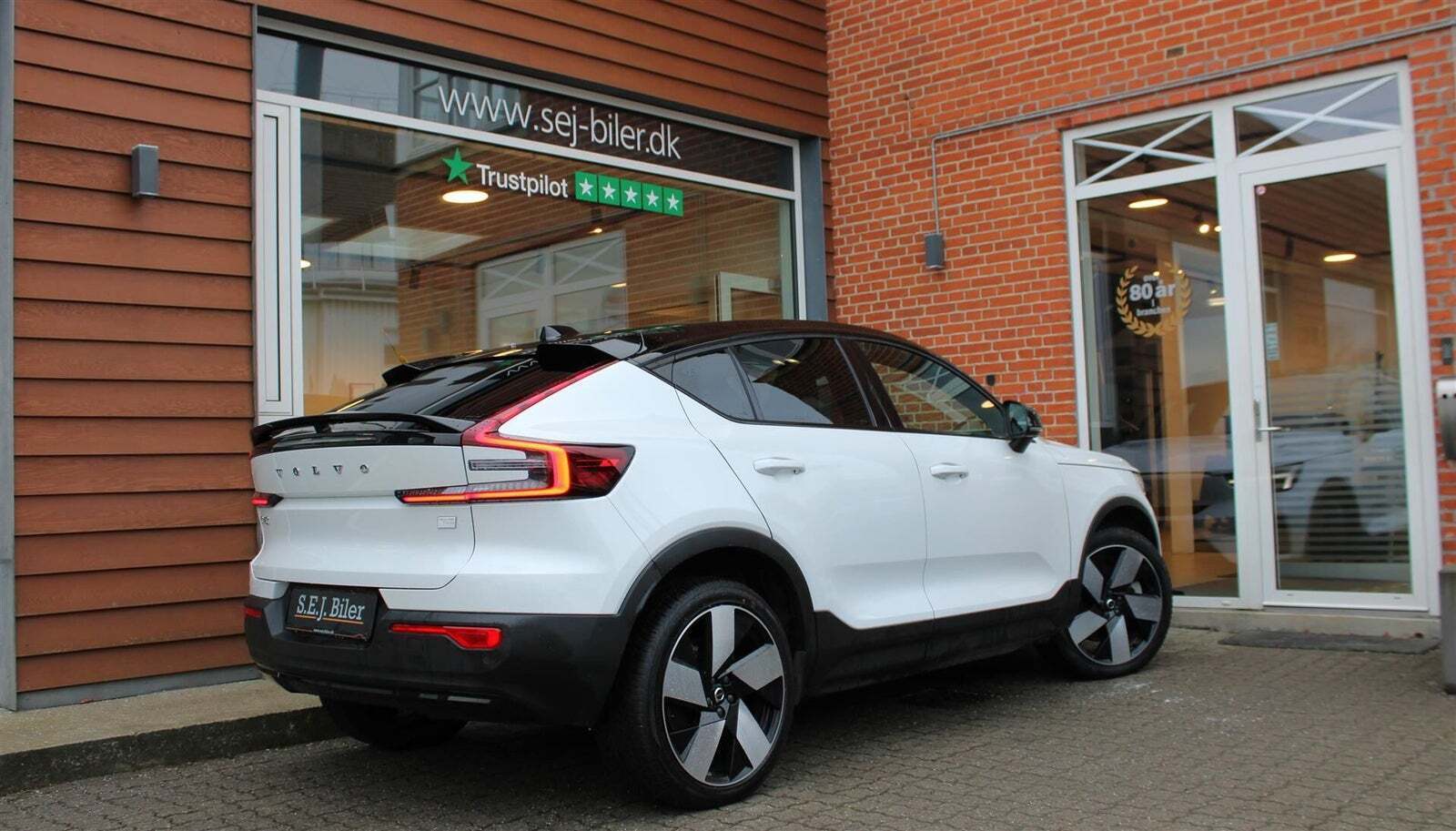 Hvid Volvo C40 fra 2022