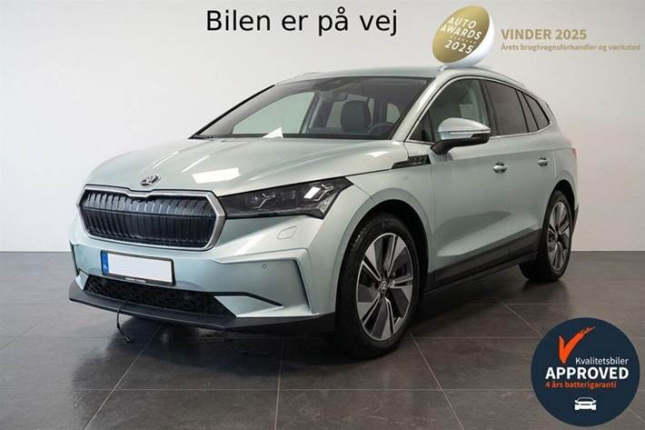 Grå Skoda Enyaq fra 2021