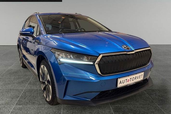 Blå Skoda Enyaq fra 2022