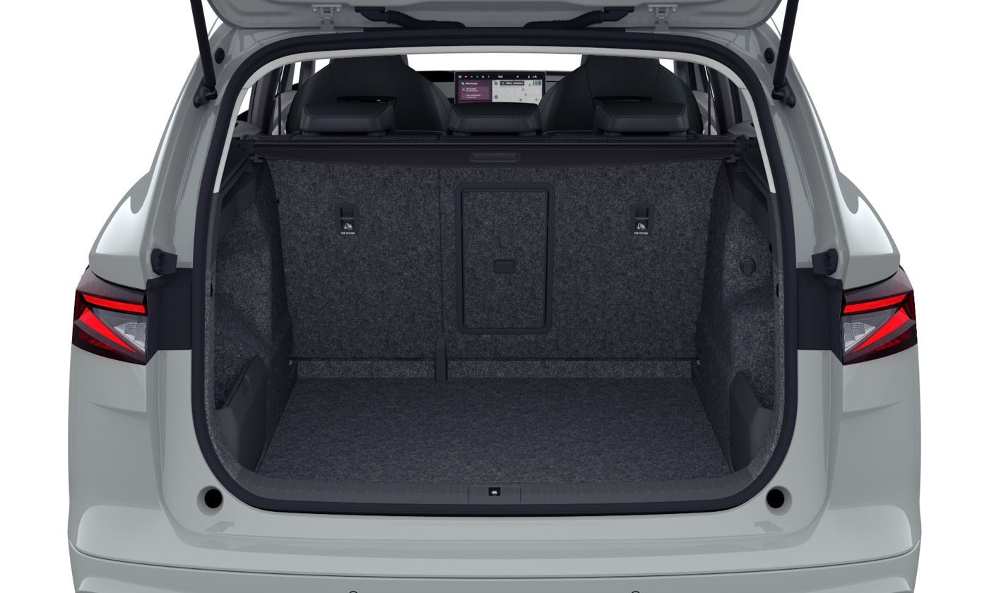 Grå Skoda Enyaq fra 2026