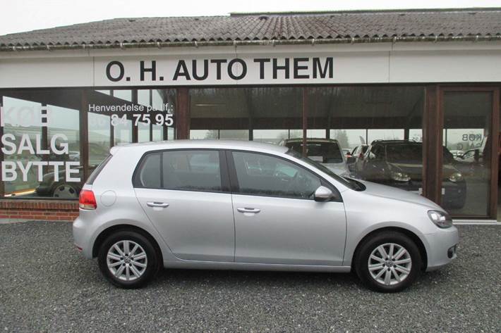 Sølv VW Golf VI fra 2011
