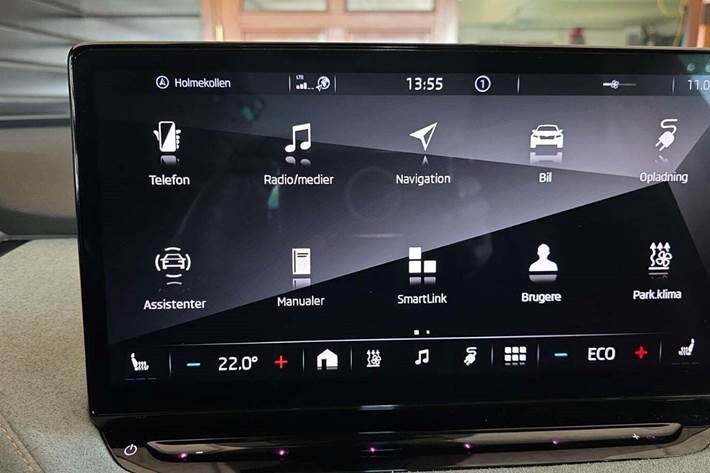 Sort Skoda Enyaq fra 2022