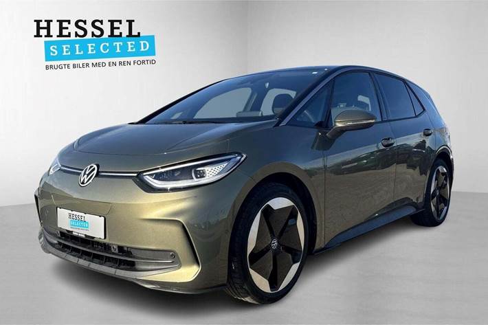 Grøn VW ID.3 fra 2025 set udefra