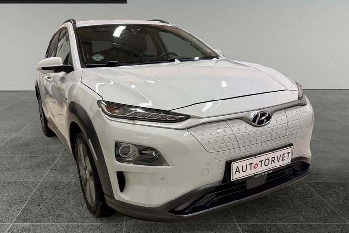 Hvid Hyundai Kona fra 2019