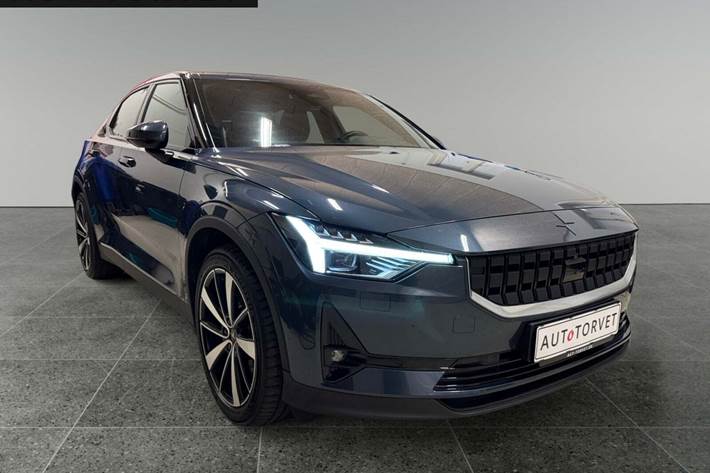 Blå Polestar 2 fra 2021